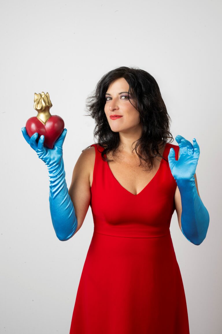 Ritratto di Annagaia Marchioro per lo spettacolo teatrale Fulminata